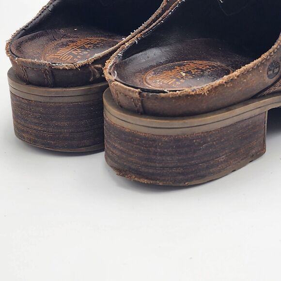 Timberland Smart Leather Slip On Mule Clogs Shoes Size 8.5 - Picture 8 of 11